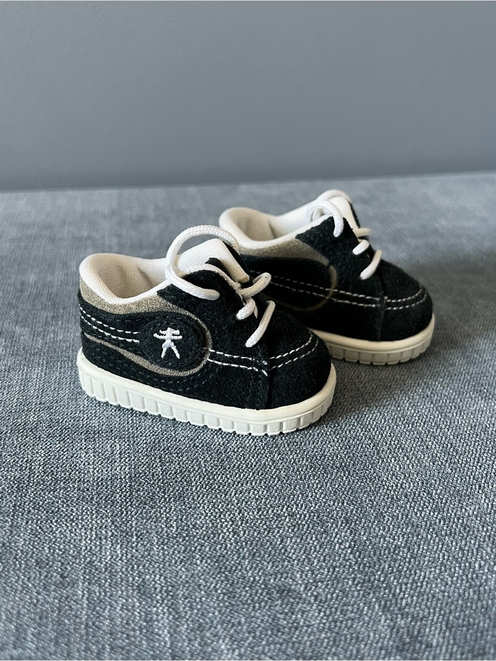 American Girl Doll, Black and White Vintage Sneakers